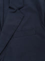 Cotton Nylon Single Breasted Blazer Dark Navy SSSTEIN (Pocket Detail) at Couverture & The Garbstore