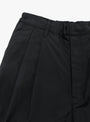 Cotton Nylon Wide Easy Trousers Black SSSTEIN (Fabric Detail) at Couverture & The Garbstore