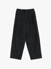 Cotton Nylon Wide Easy Trousers Black SSSTEIN (Front View) at Couverture & The Garbstore