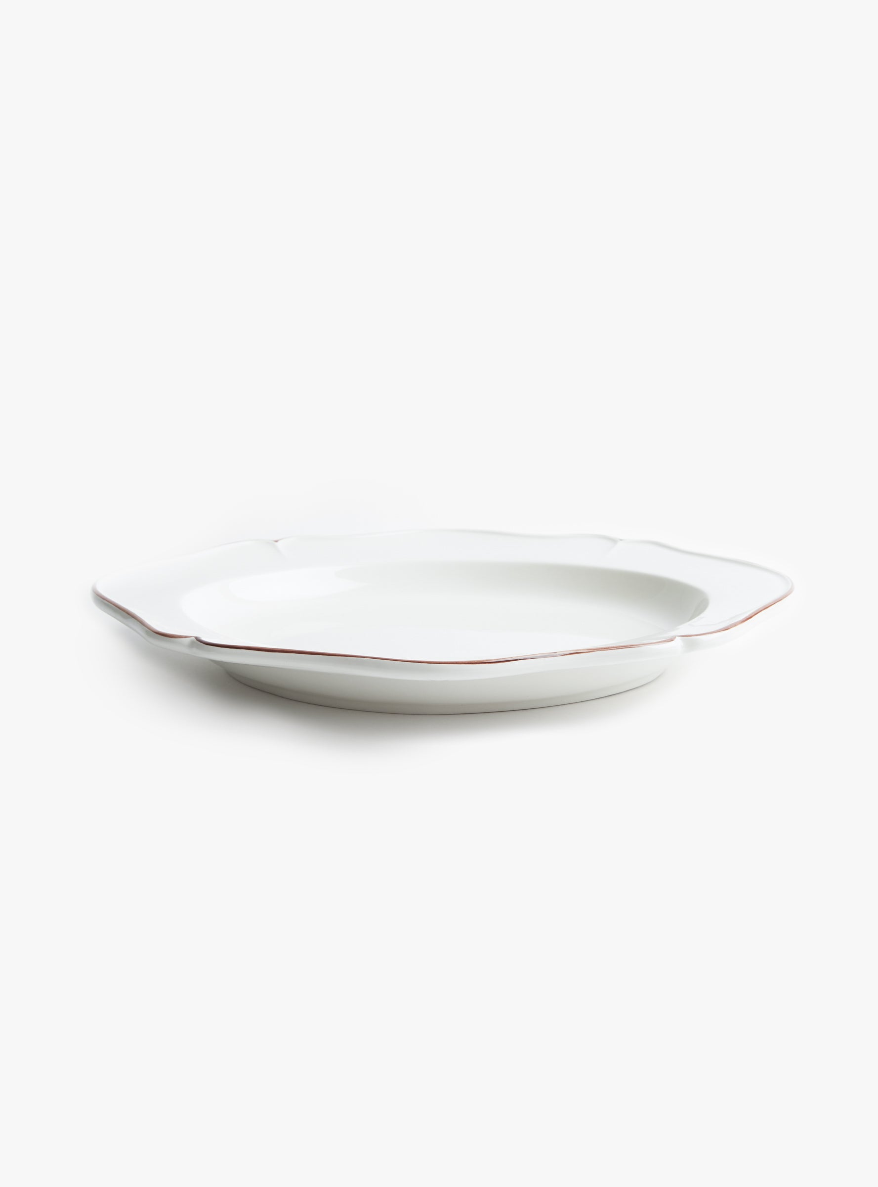 Trattoria Large Oval Platter White Vicolo (front view) at Couverture & The Garbstore
