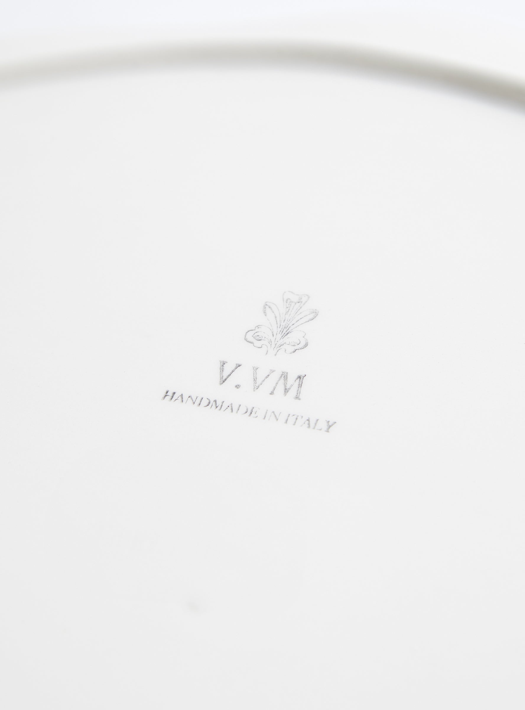 Trattoria Large Oval Platter White Vicolo (logo detail) at Couverture & The Garbstore