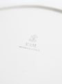 Trattoria Large Oval Platter White Vicolo (logo detail) at Couverture & The Garbstore