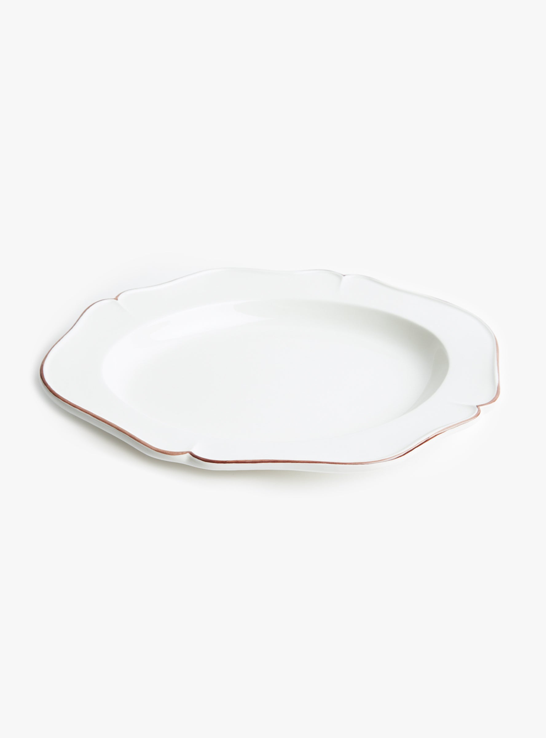Trattoria Large Oval Platter White Vicolo (top view) at Couverture & The Garbstore