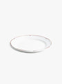 Trattoria Dessert Plate 21cm White Vicolo (front view) at Couverture & The Garbstore