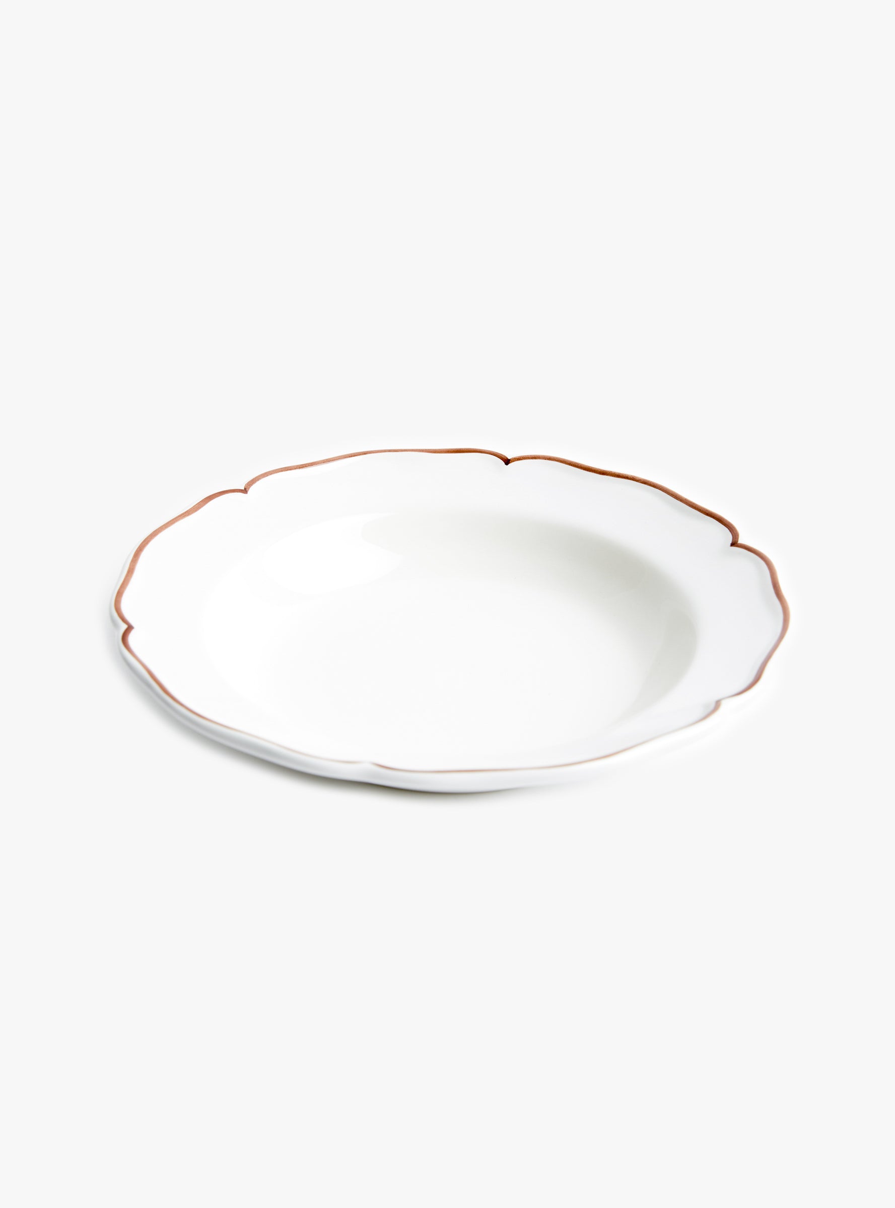 Trattoria Dinner bowl 23cm White Vicolo (top view) at Couverture & The Garbstore