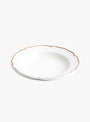 Trattoria Dinner bowl 23cm White Vicolo (top view) at Couverture & The Garbstore