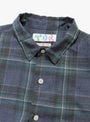 Made in Japan Grande Tab Shirt Blue Check TDR (Collar Detail) at Couverture & The Garbstore