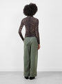 Cosme Shirt Leopard Leopard Baserange (model back) at Couverture & The Garbstore