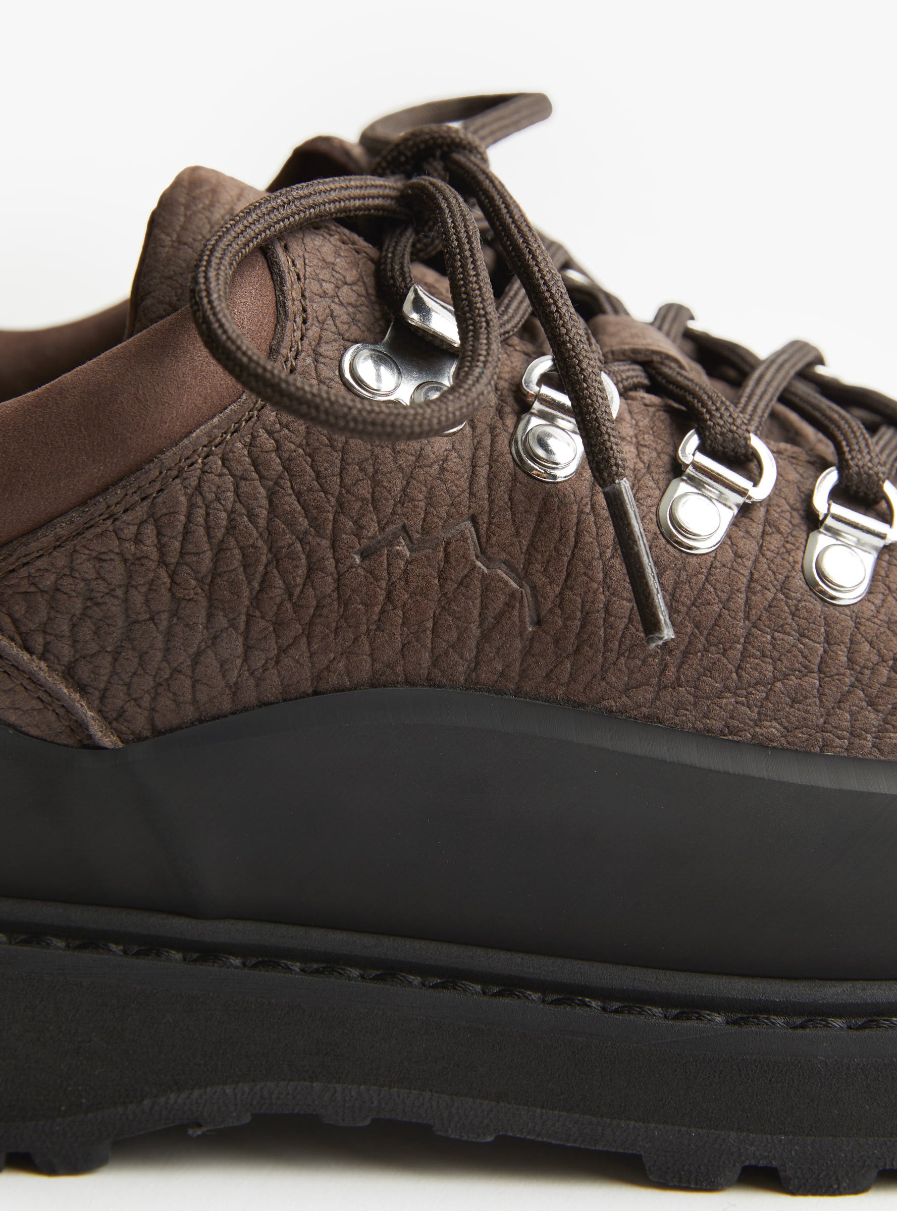 Cornaro Gomma Leather Dark Fallow N Dark Fallow DIEMME (detail) at Couverture & The Garbstore