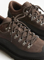 Cornaro Gomma Leather Dark Fallow N Dark Fallow DIEMME (lace close up) at Couverture & The Garbstore