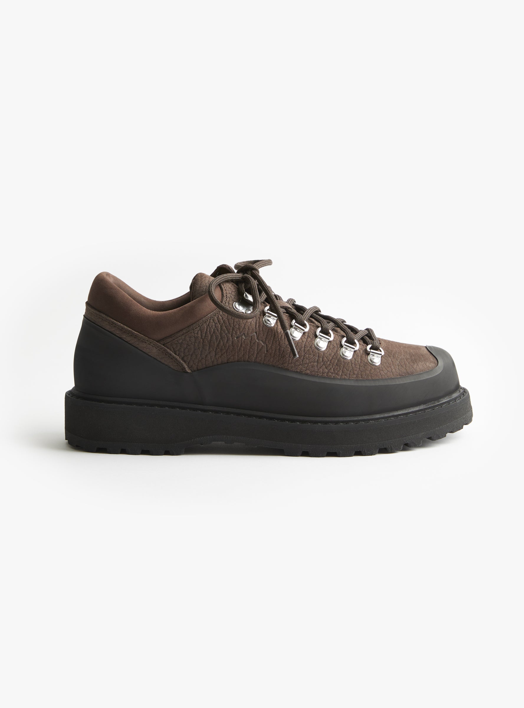 Cornaro Gomma Leather Dark Fallow N Dark Fallow DIEMME (side view) at Couverture & The Garbstore