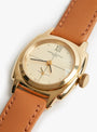 W Coussin Sophie Watch Caramel Leather Caramel Leather VAGUE (face detial) at Couverture & The Garbstore