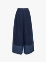 Leila Trousers Indigo Mix Indigo Mix SIDELINE (ghost front) at Couverture & The Garbstore
