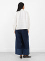 Binni_Shirt_White_White_SIDELINE_Model_back at Couverture & The Garbstore