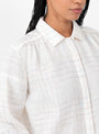 Binni_Shirt_White_White_SIDELINE_Model_close up at Couverture & The Garbstore