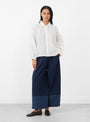Binni_Shirt_White_White_SIDELINE_Model_front at Couverture & The Garbstore