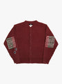 Wide_Rib_Knitted_Cardigan_Mahogany_Brown_RICE_NINE_TEN_Front_View at Couverture & The Garbstore