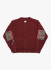 Wide_Rib_Knitted_Cardigan_Mahogany_Brown_RICE_NINE_TEN_Front_View at Couverture & The Garbstore