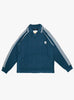 Knitted Game Shirt Dark Blue RICE NINE TEN (Front View) at Couverture & The Garbstore