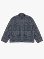 Peveril Jacket Blue Check GANDER (front) at Couverture & The Garbstore