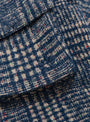 Peveril Jacket Blue Check GANDER (logo detail) at Couverture & The Garbstore