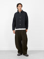 Deans Shirt Blue GANDER (model fornt) at Couverture & The Garbstore