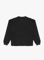 Raw Edge Crewneck Black GANDER (back) at Couverture & The Garbstore