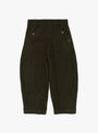 Cottonopolis Pant Olive GANDER (back) at Couverture & The Garbstore