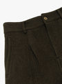 Cottonopolis Pant Olive GANDER (waist detail) at Couverture & The Garbstore