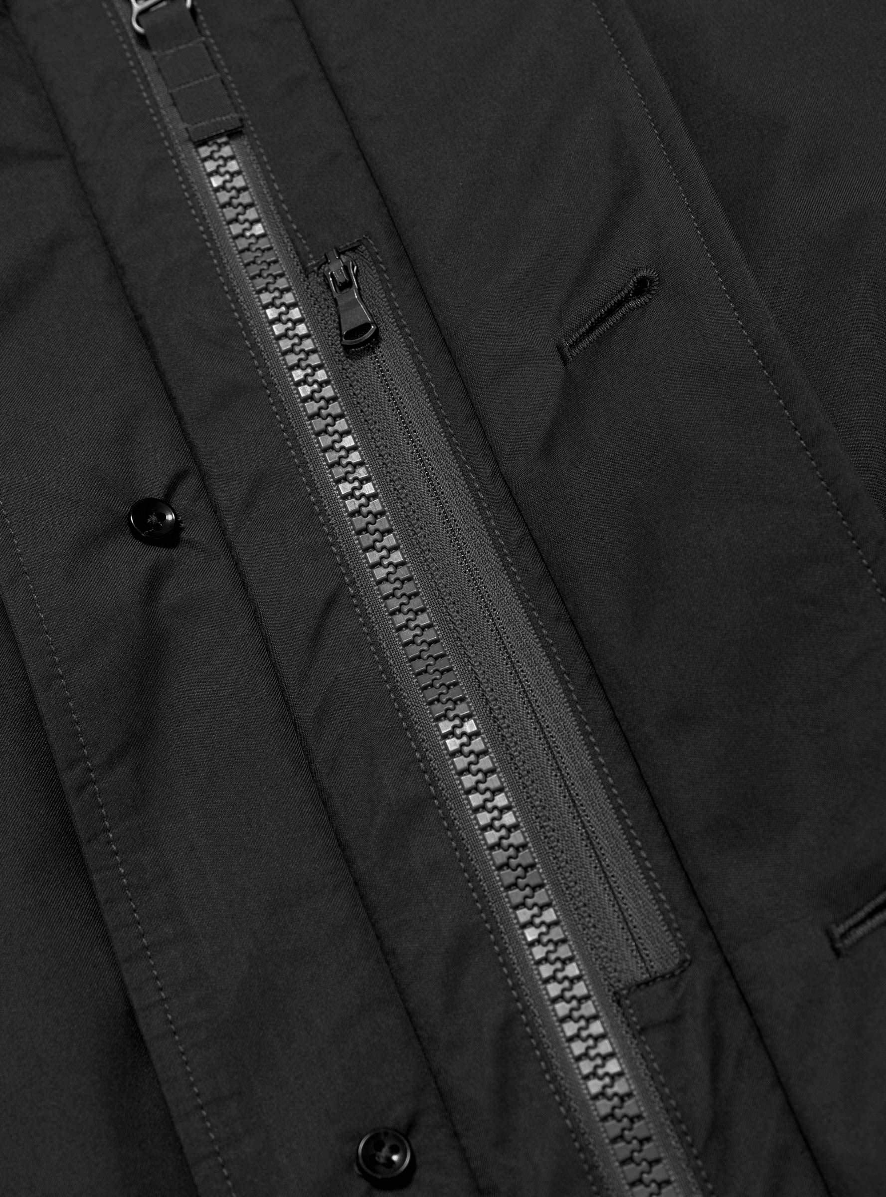 2L GORE-TEX Down Jacket Black NANAMICA (pocket detial) at Couverture & The Garbstore