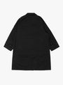 Cotton Codura Balmacaan Coat Black NANAMICA (back) at Couverture & The Garbstore