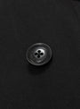 Cotton Codura Balmacaan Coat Black NANAMICA (button detail) at Couverture & The Garbstore
