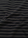 COOLMAX Stripe Long Sleeve Tee Black Charcoal NANAMICA (fabric detail) at Couverture & The Garbstore
