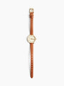 Beverly-Leather-Watch-Brown-and-Gold-Brown-and-Gold-Breda-(Top-View) at Couverture & The Garbstore