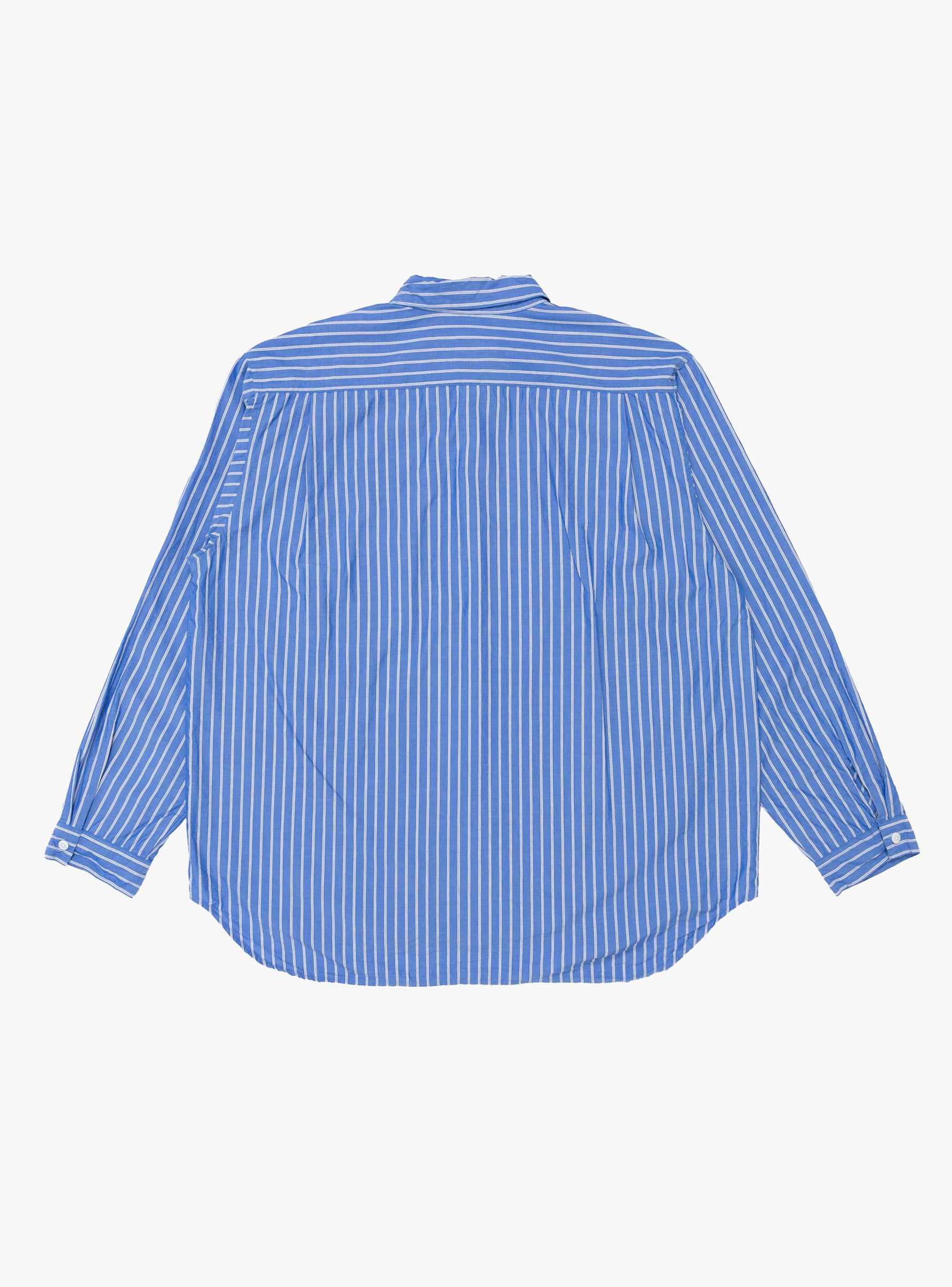 Made in Japan Grande Tab Shirt Blue Stripe TDR (Back) at Couverture & The Garbstore