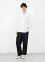 Made in Japan Crown Chino Navy Navy TDR (model front) at Couverture & The Garbstore