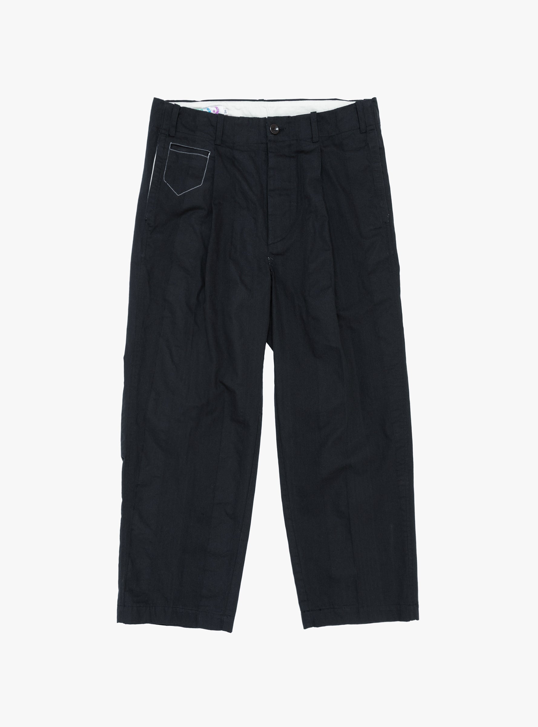 Made in Japan Game Day 40’s Crown Chino Navy TDR (Front View) at Couverture & The Garbstore