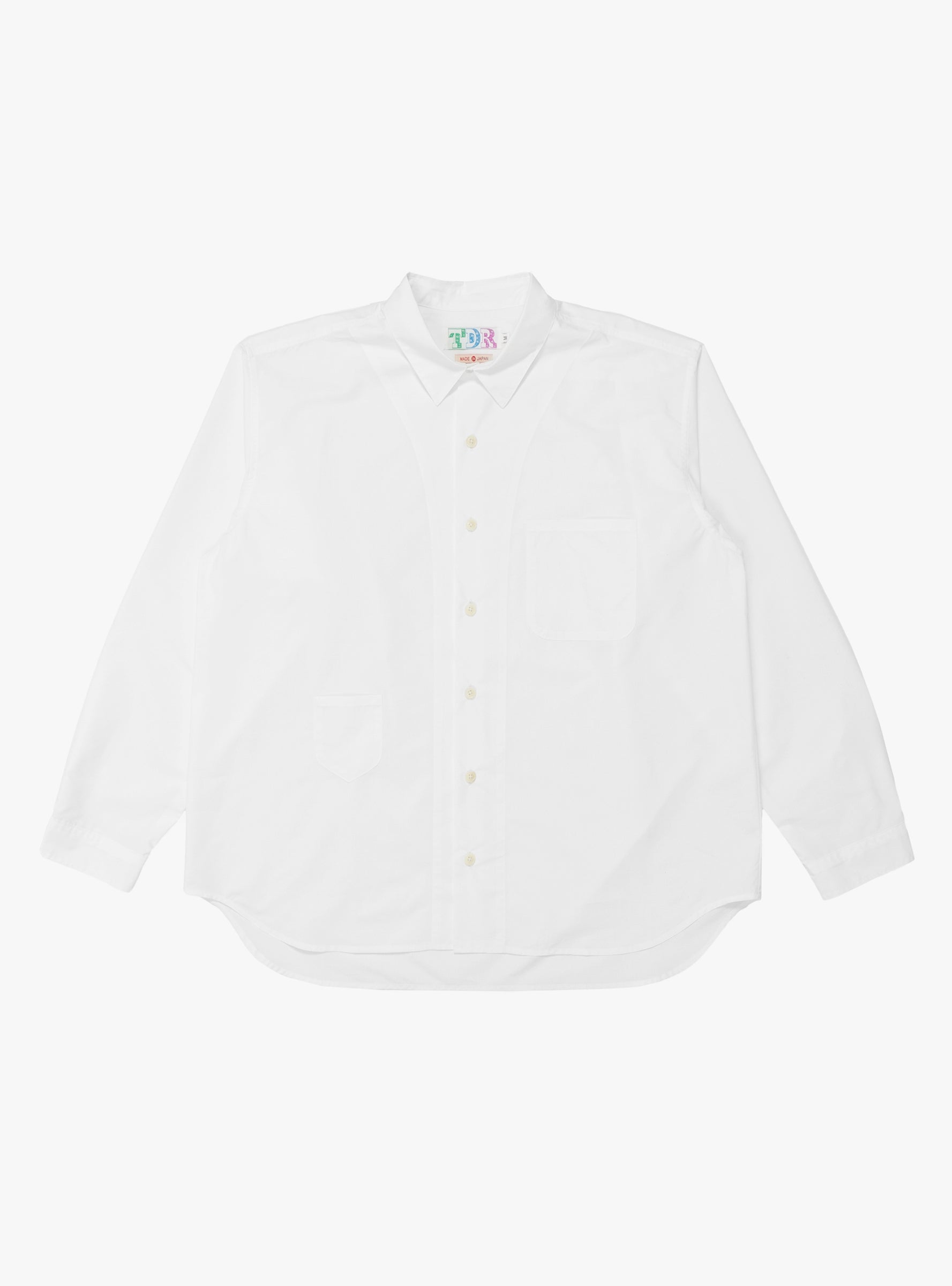 Made in Japan Grande Crown Shirt White TDR (Front View) at Couverture & The Garbstore