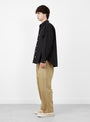 Made in Japan Grande Crown Shirt Black TDR (modle side) at Couverture & The Garbstore