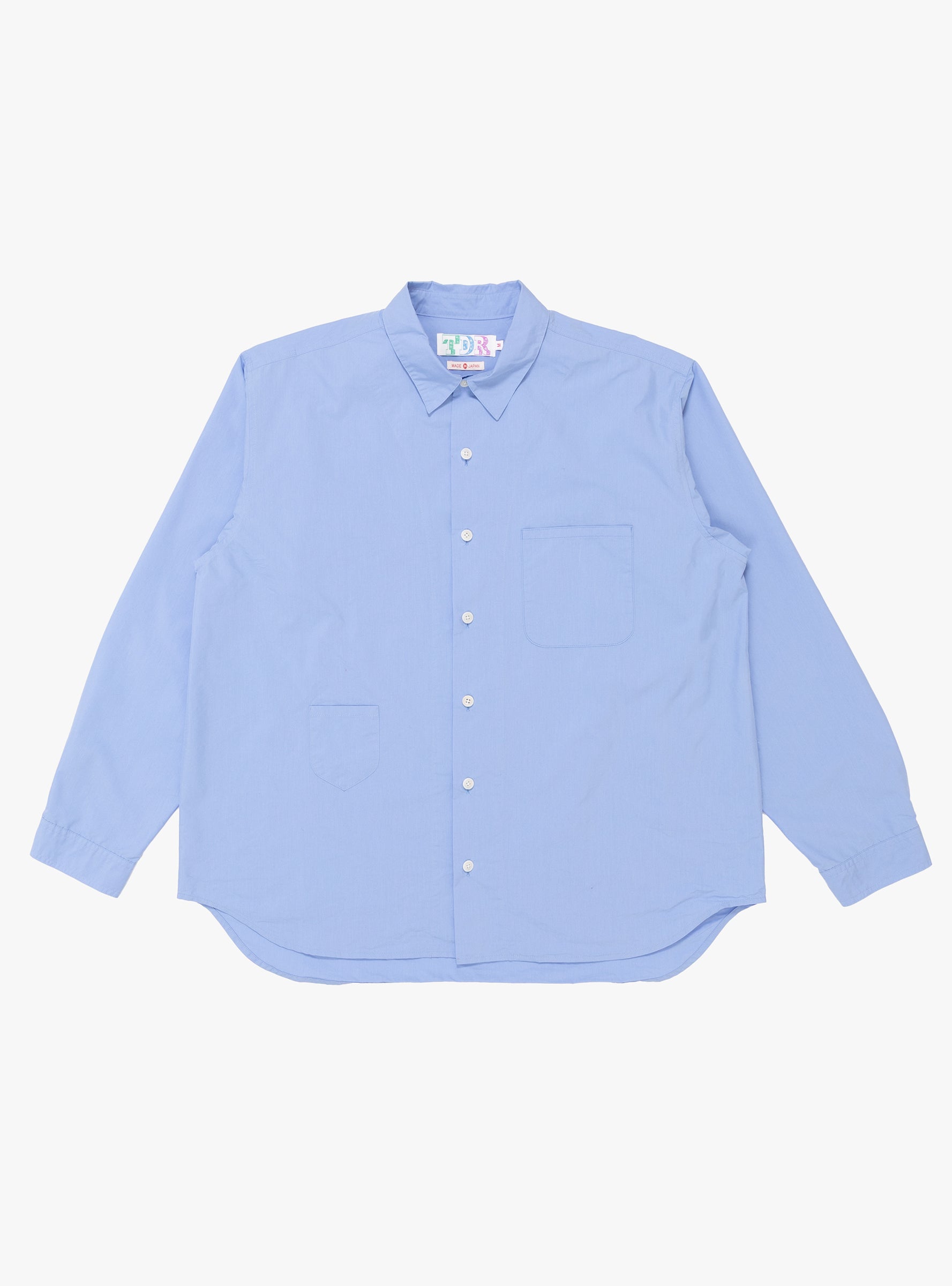 Made in Japan Grande Crown Shirt Blue TDR (Front View) at Couverture & The Garbstore
