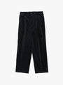 Cotton-Corduroy-Shoecut-Slacks-Navy-KAPTAIN-SUNSHINE-(front) at Couverture & The Garbstore