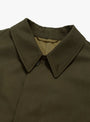 Wool Cavalry Walker Coat Olive KAPTAIN SUNSHINE (collar detail) at Couverture & The Garbstore