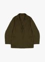 Wool Vintage Take Easy Jacket Olive KAPTAIN SUNSHINE (front) at Couverture & The Garbstore