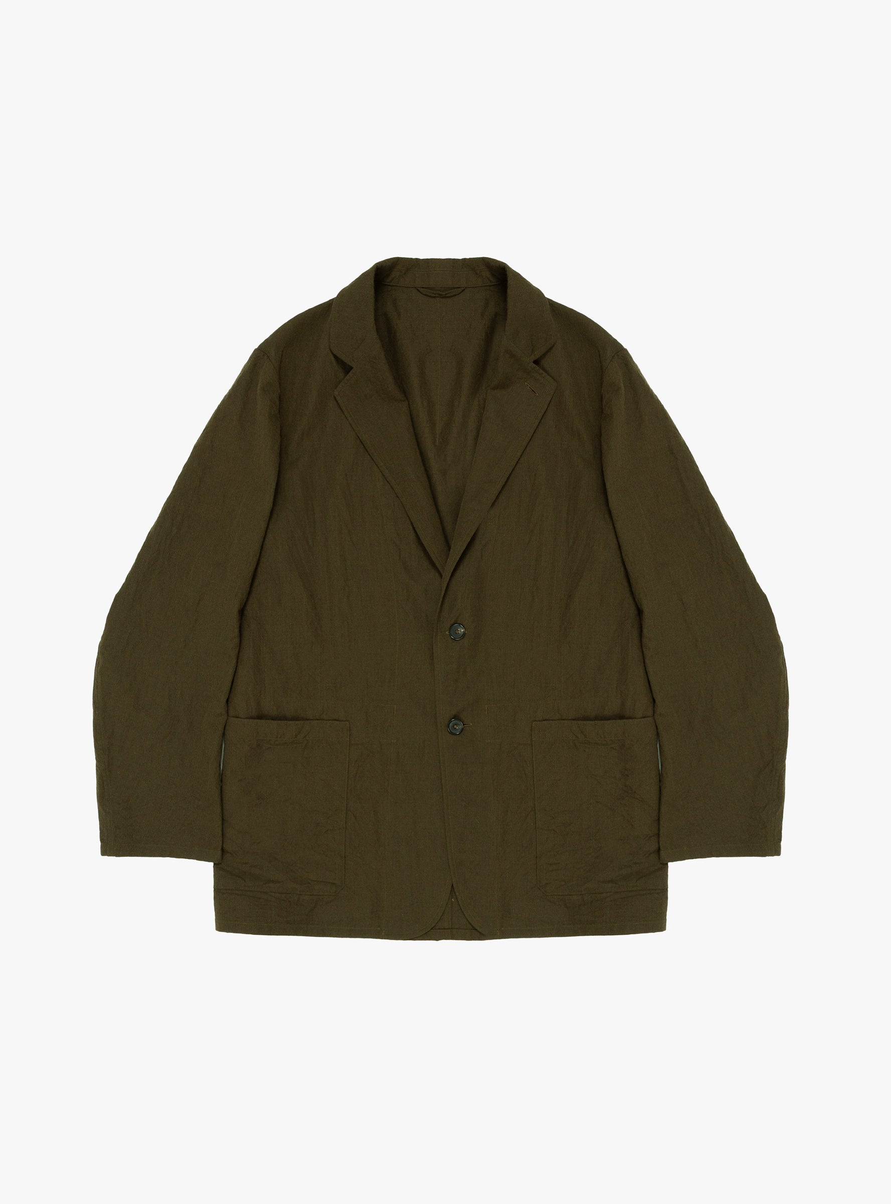 Wool Vintage Take Easy Jacket Olive KAPTAIN SUNSHINE (front) at Couverture & The Garbstore