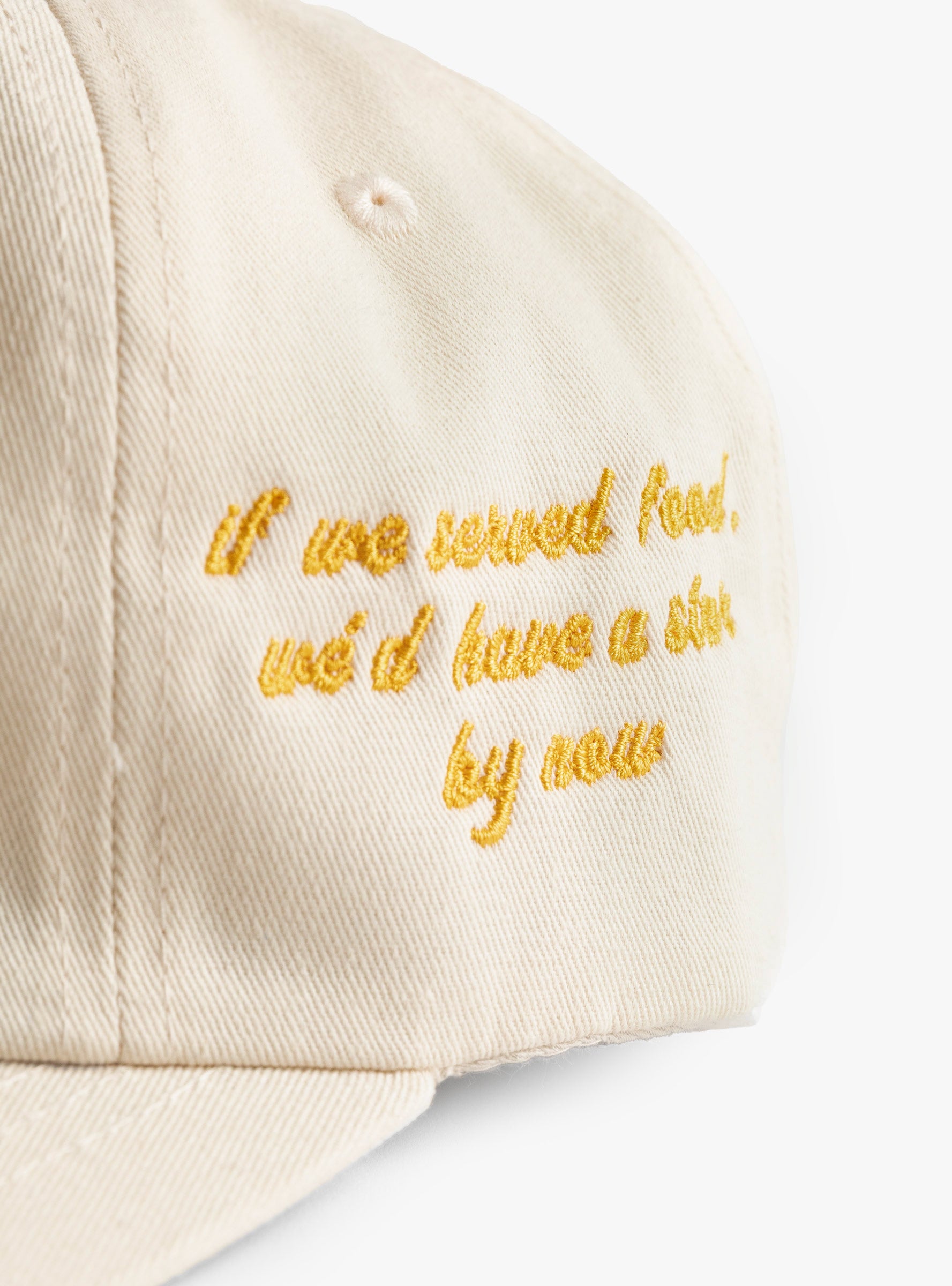 One Star Cap Bone BROTHER BROTHER (embroidery detail 2) at Couverture & The Garbstore
