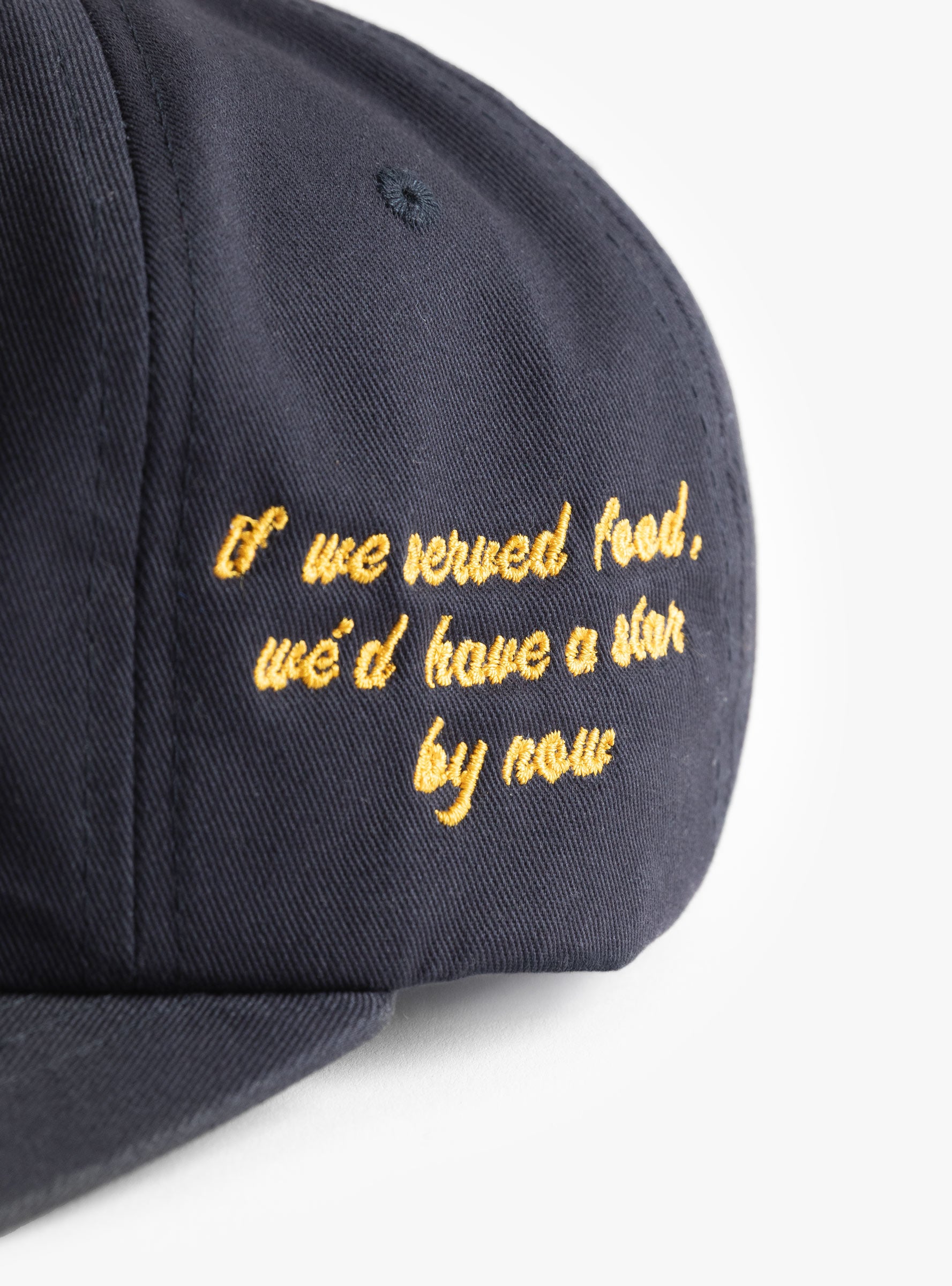 One Star Cap Navy BROTHER BROTHER (embroidery detail 2) at Couverture & The Garbstore