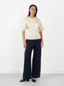 Lya-Top-Cream-Cream-Soeur-Model_Front_View at Couverture & The Garbstore