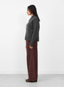 Julie-Jumper-Grey-Anthracite-Grey-Anthracite-Soeur-Model_Side_View at Couverture & The Garbstore