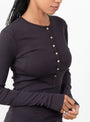 Isabella-Long-Sleeve-T-Shirt-Burgundy-and-Dark-Purple-Burgundy-and-Dark-Purple-Soeur-Model_Close-Up at Couverture & The Garbstore