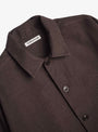 PJ Overshirt Brown Brown YMC You Must Create (Collar Detail) at Couverture & The Garbstore